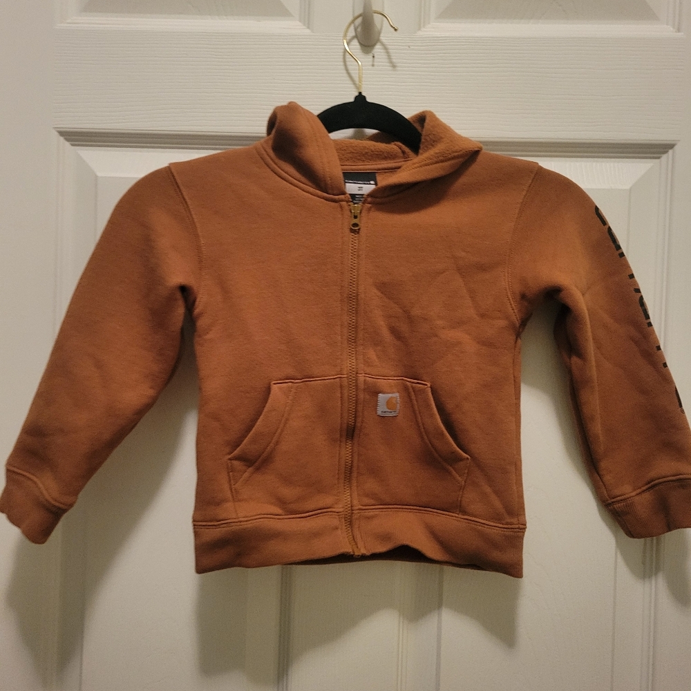 Boys Carhartt Zip up Hoodie Jacket 3T